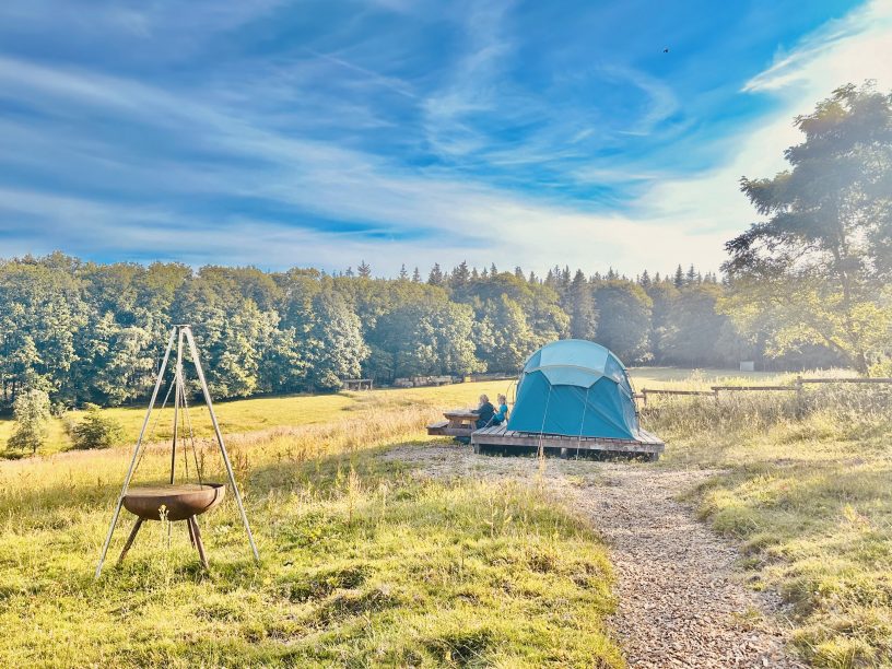 Trekkingplatz mitten im Arnsberger Wald